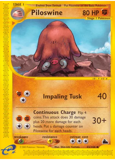 Piloswine (Reverse Holo)