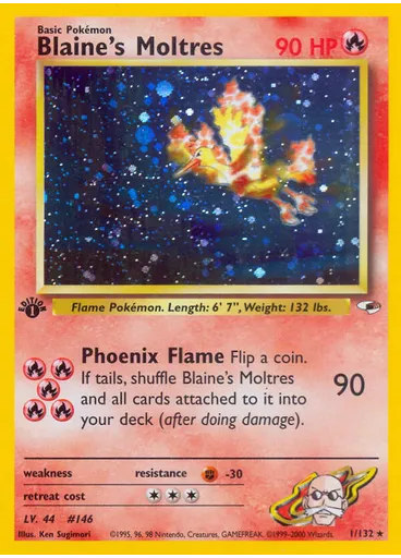 Blaine's Moltres (1st Edition Holofoil)
