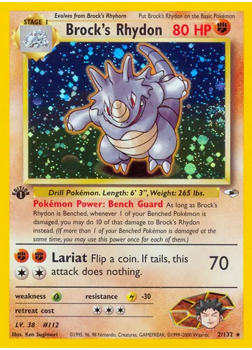 Brock's Rhydon (1st Edition Holofoil)
