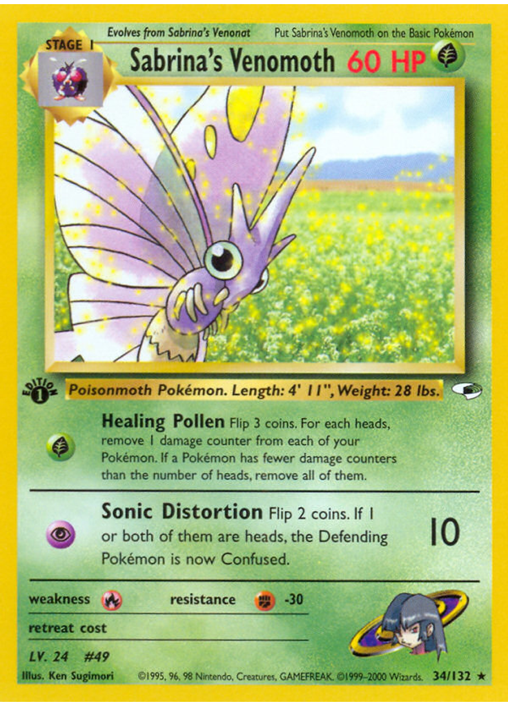 Sabrina's Venomoth (1st Edition)