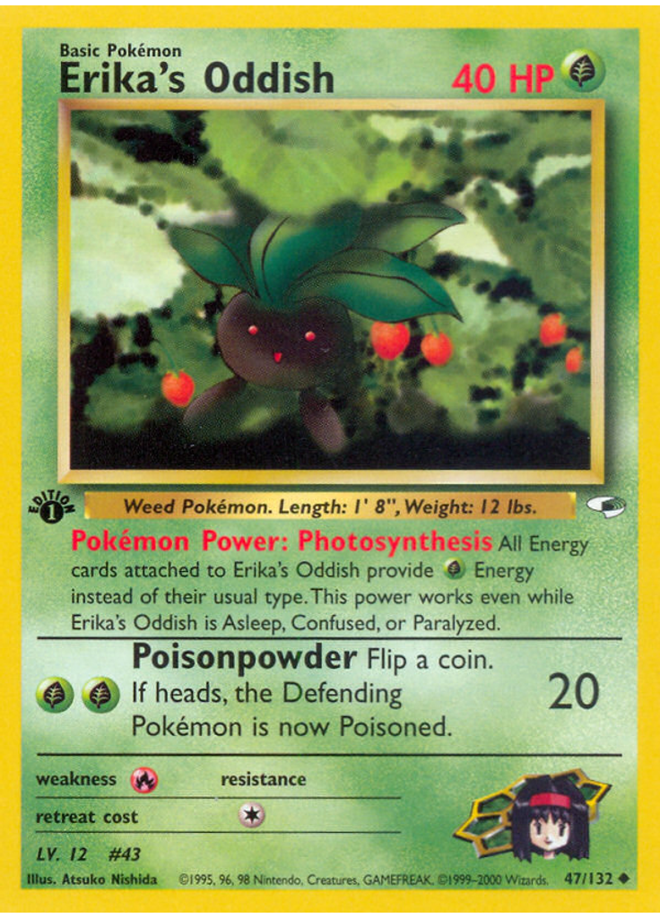 Erika's Oddish (1st Edition)