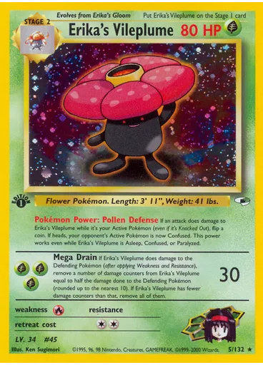 Erika's Vileplume (1st Edition Holofoil)