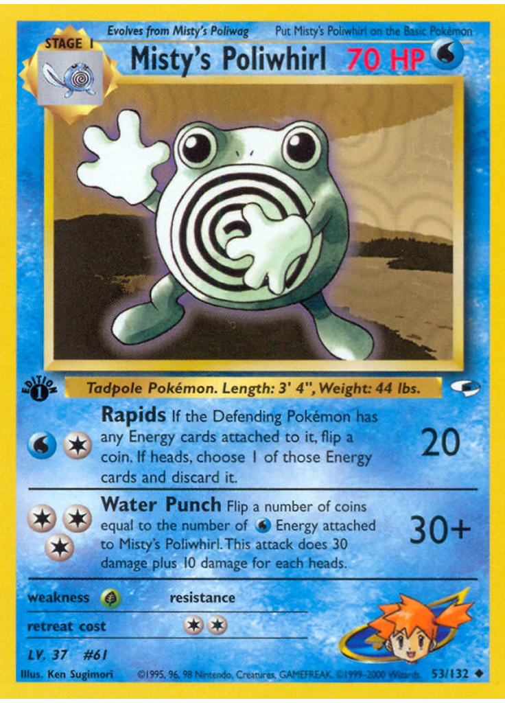 Misty's Poliwhirl (1st Edition)