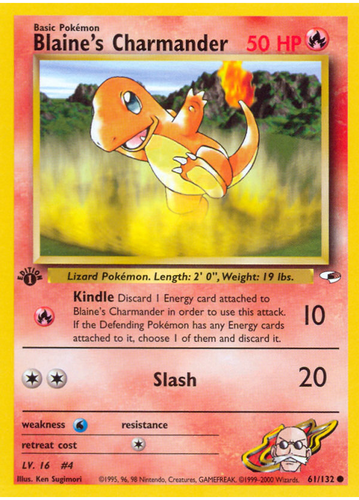 Blaine's Charmander (1st Edition)