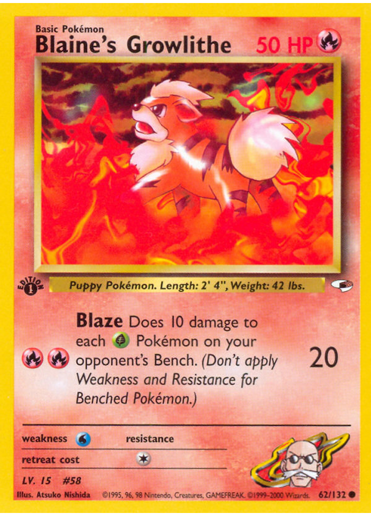 Blaine's Growlithe (1st Edition)