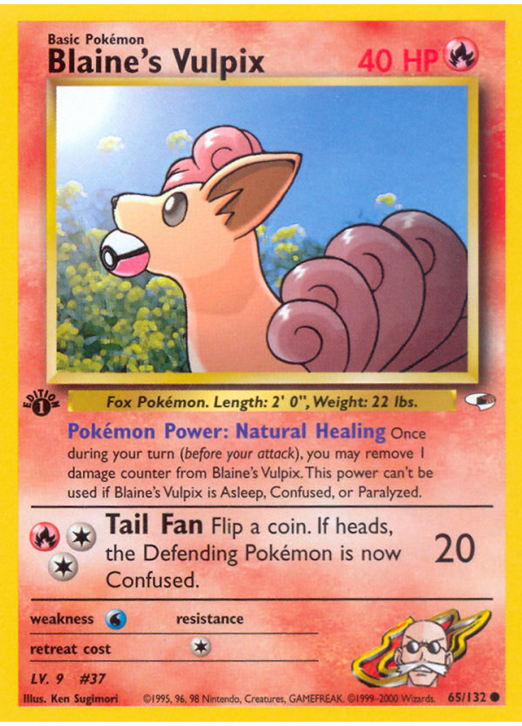 Blaine's Vulpix (1st Edition)