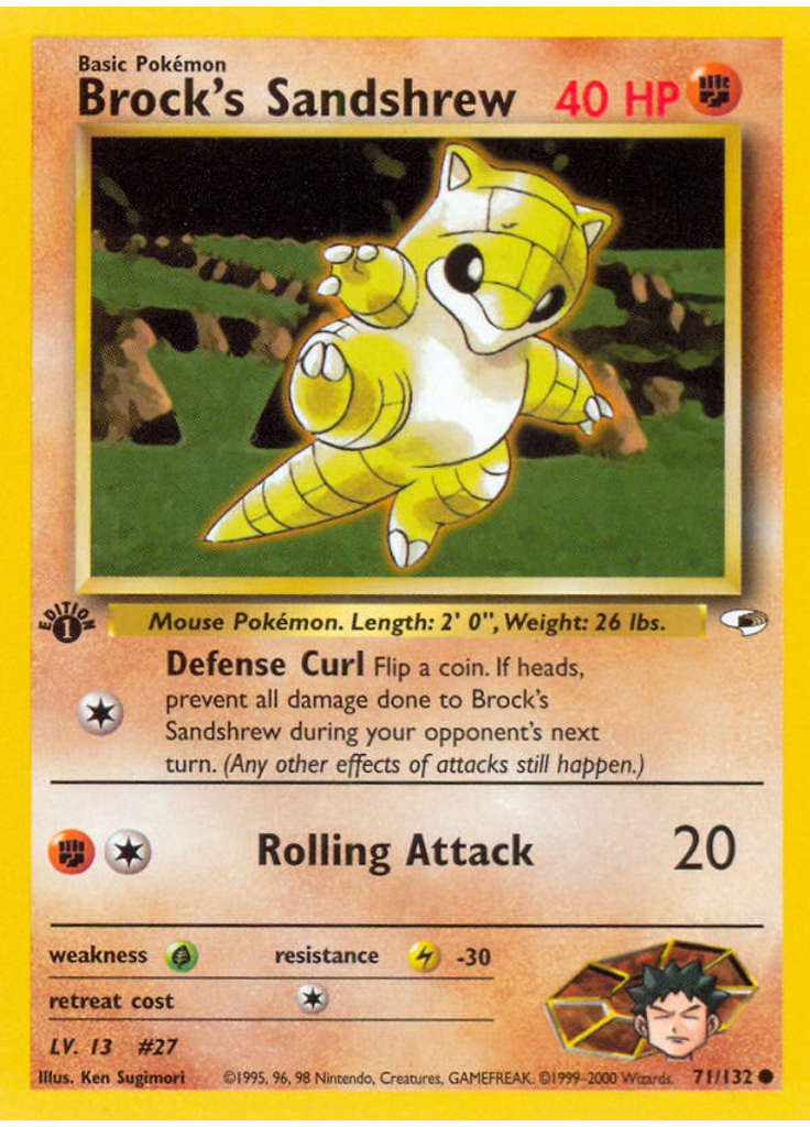 Brock's Sandshrew (1st Edition)