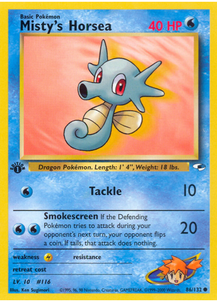 Misty's Horsea (1st Edition)