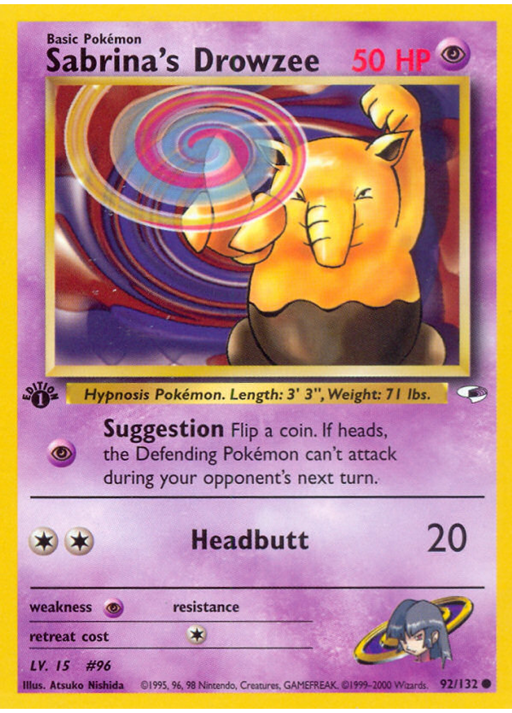 Sabrina's Drowzee (1st Edition)