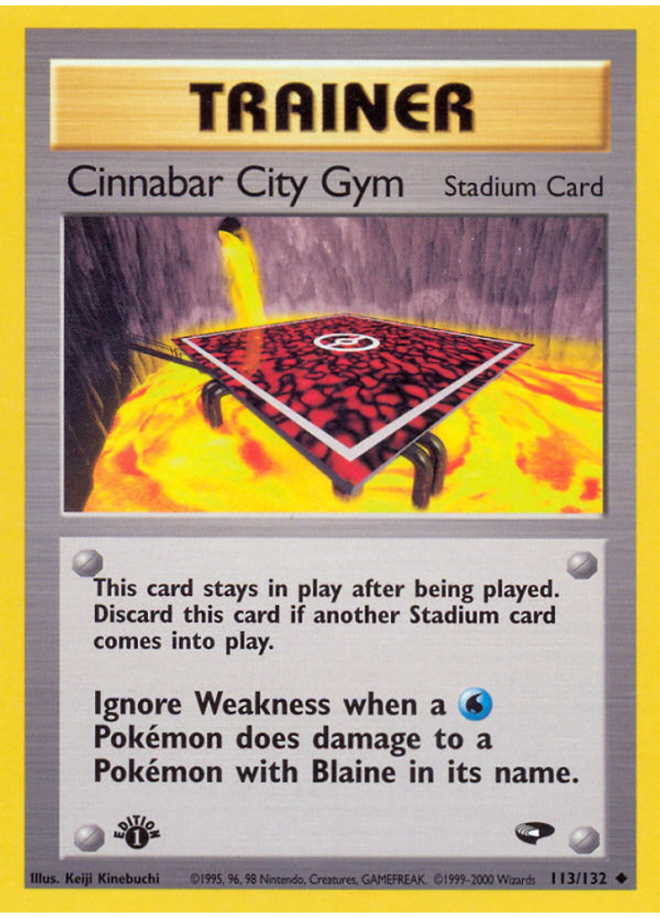 Cinnabar City Gym (1st Edition)