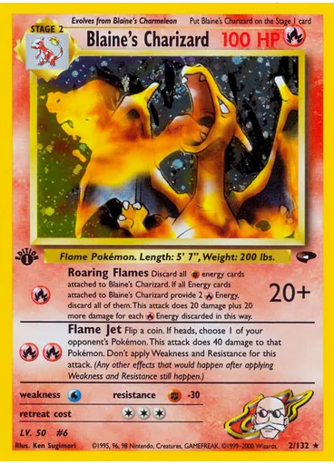 Blaine's Charizard (1st Edition Holofoil)