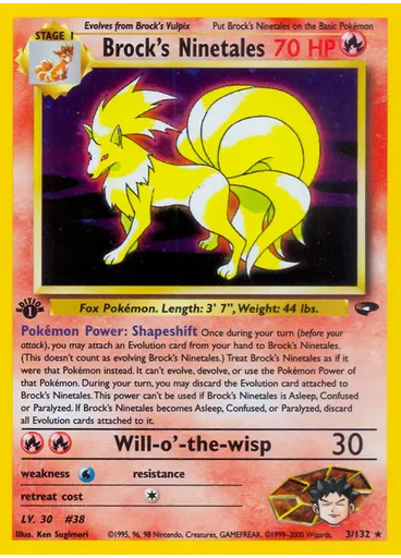 Brock's Ninetales (1st Edition Holofoil)