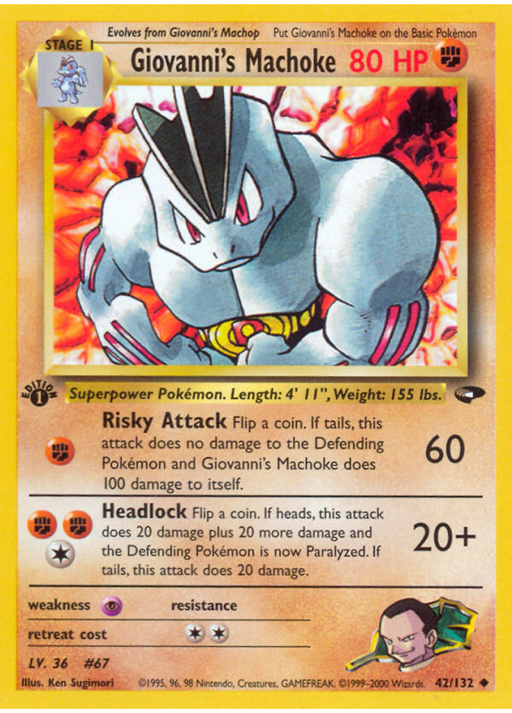Giovanni's Machoke (1st Edition)