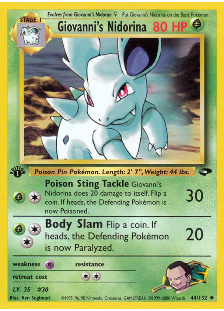 Giovanni's Nidorina (1st Edition)