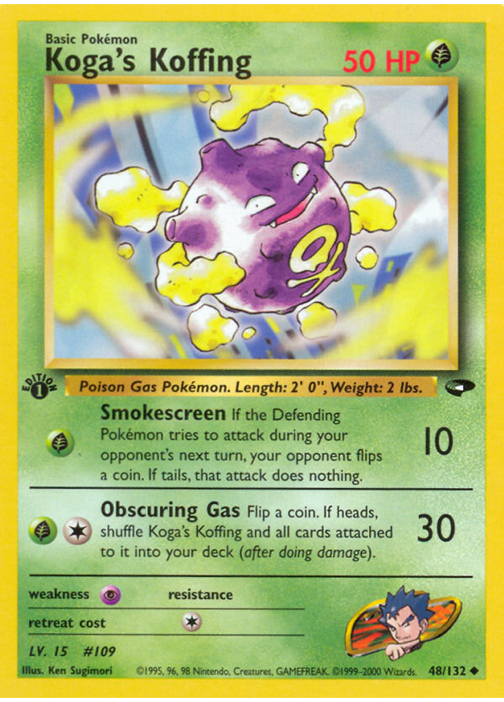 Koga's Koffing (1st Edition)
