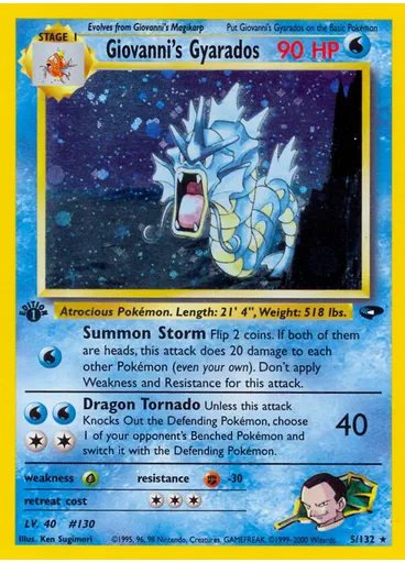 Giovanni's Gyarados (1st Edition Holofoil)