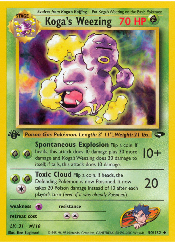 Koga's Weezing (1st Edition)