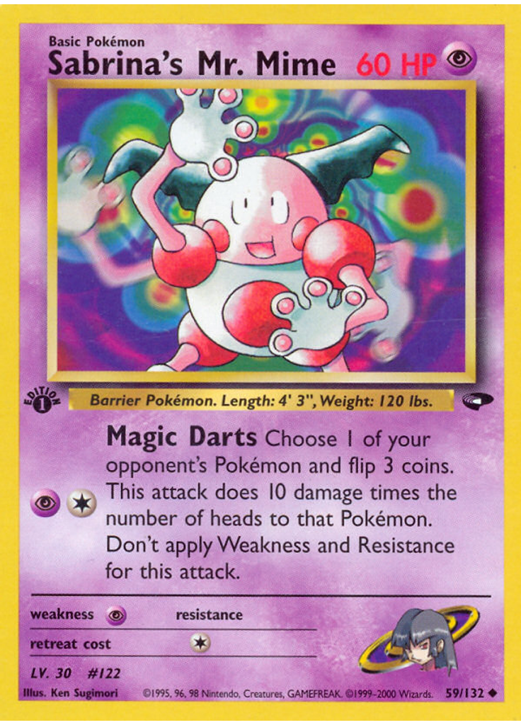 Sabrina's Mr. Mime (1st Edition)