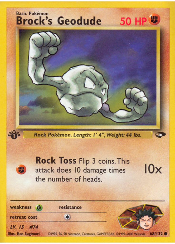 Brock's Geodude (1st Edition)