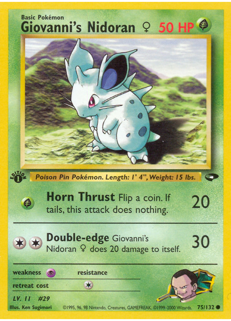 Giovanni's Nidoran♀ (1st Edition)