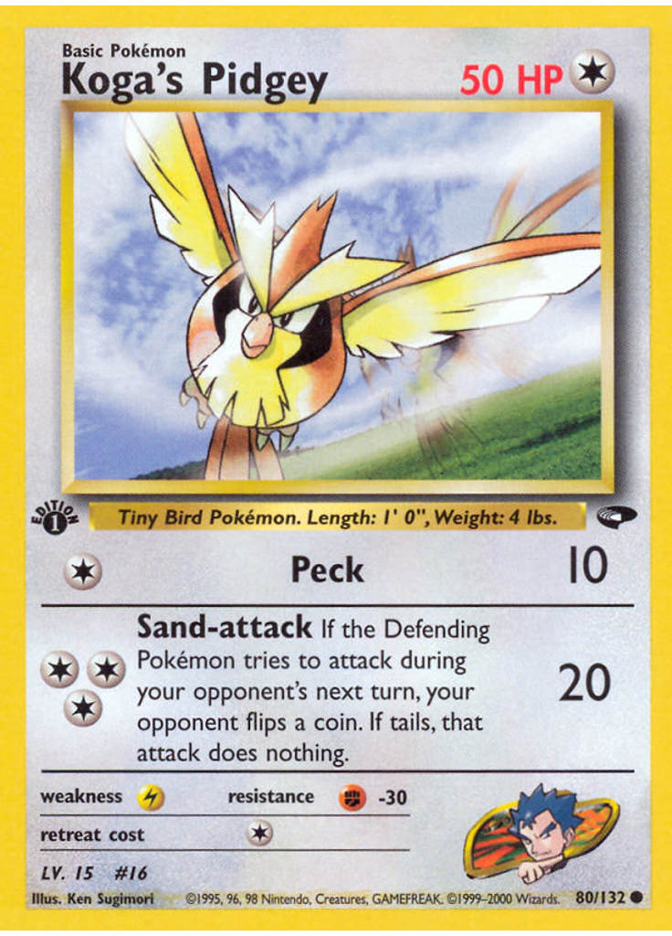 Koga's Pidgey (1st Edition)