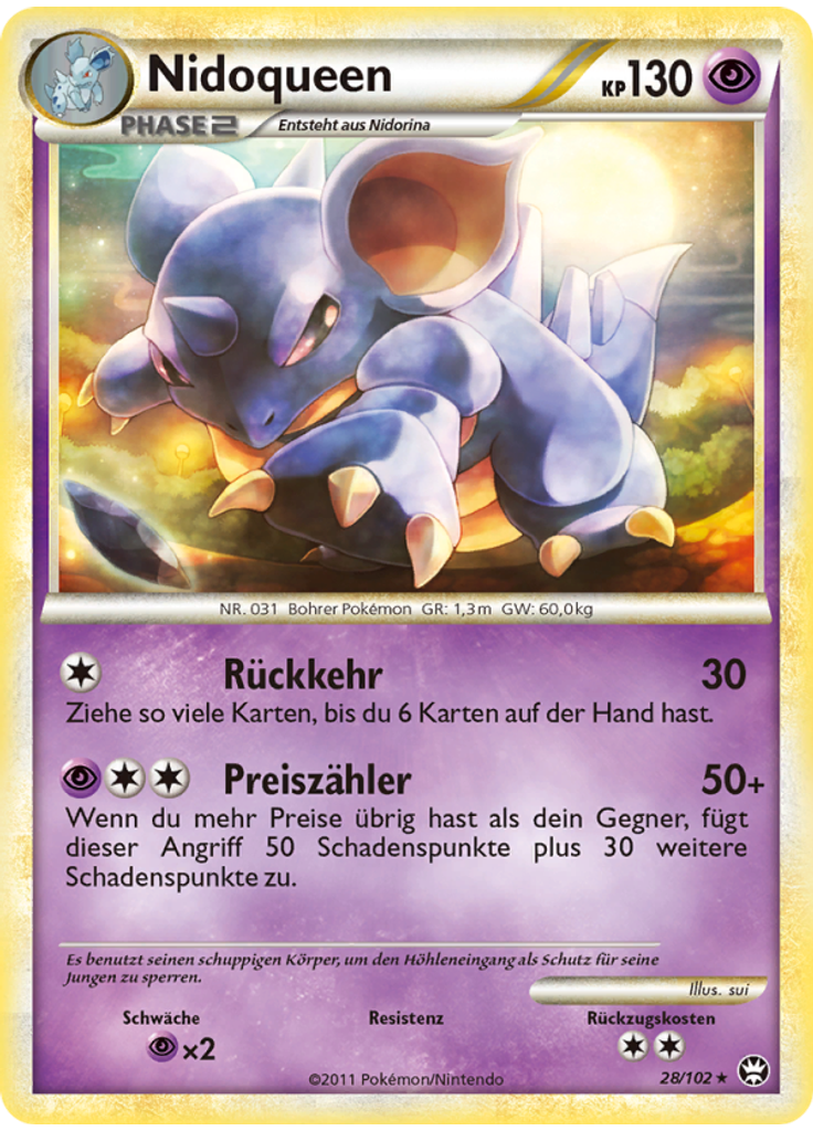 Nidoqueen (Reverse Holo)