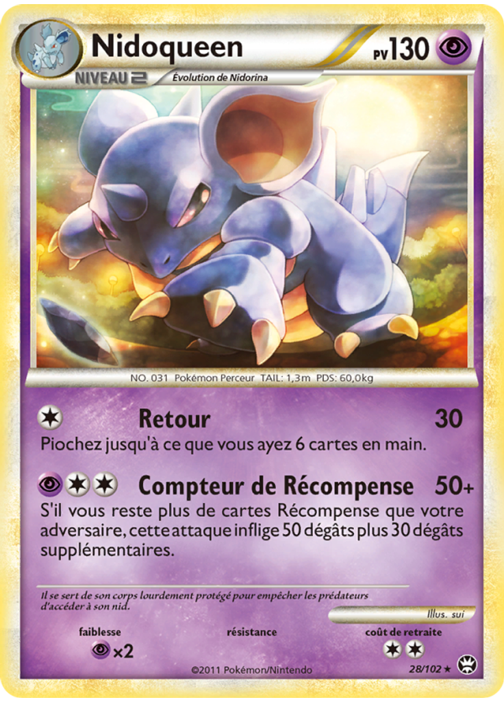 Nidoqueen (Reverse Holo)