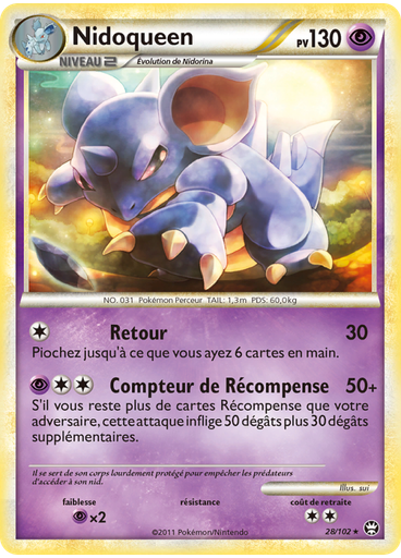 Nidoqueen (Reverse Holo)
