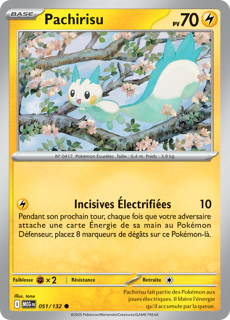 Pachirisu (Reverse Holo)