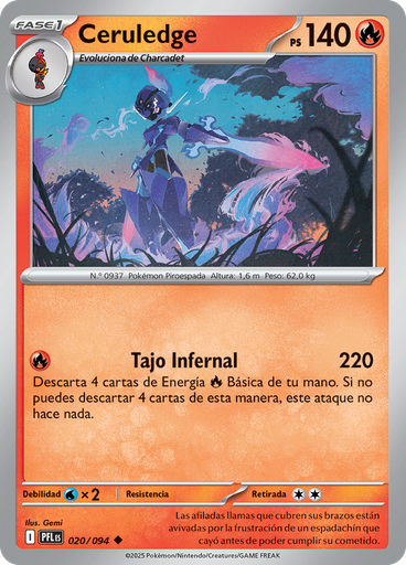 Ceruledge (Reverse Holo)