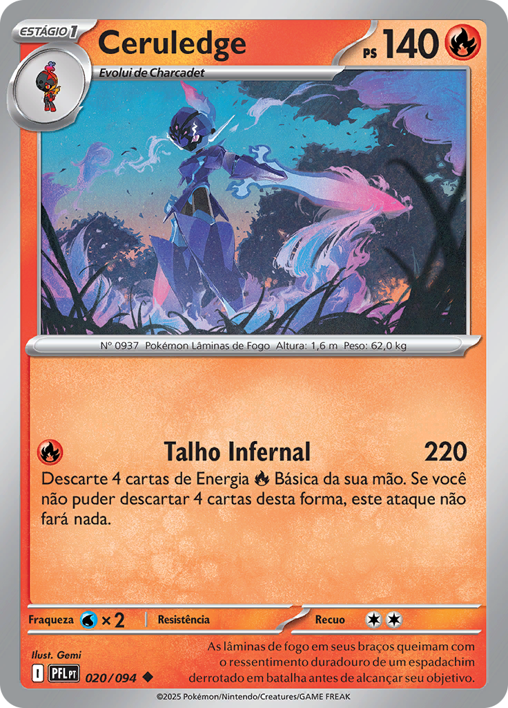 Ceruledge (Reverse Holo)