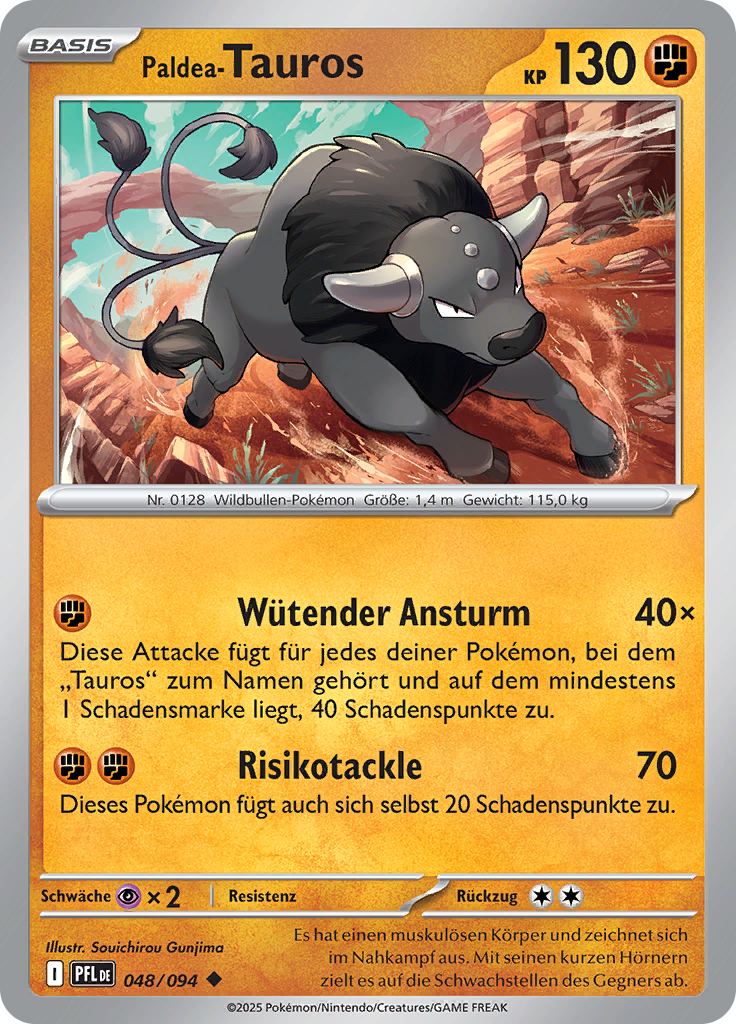 Paldea-Tauros (Reverse Holo)