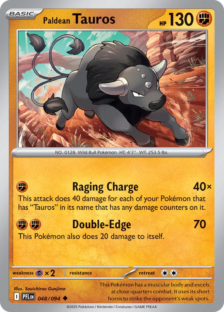 Paldean Tauros (Reverse Holo)