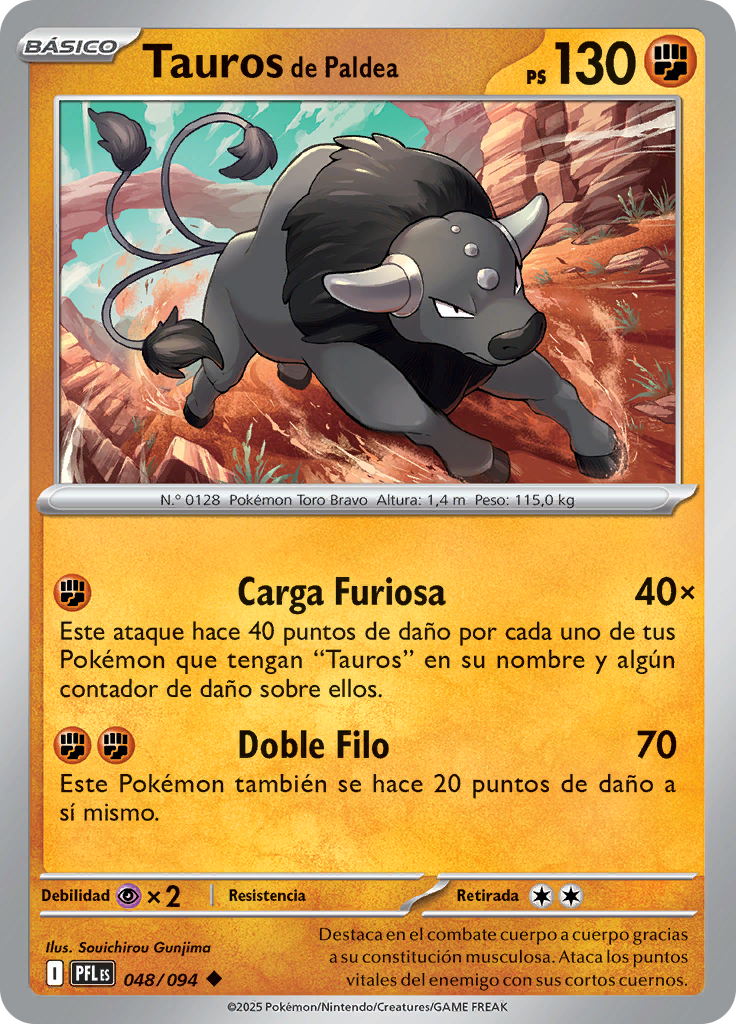 Tauros de Paldea (Reverse Holo)
