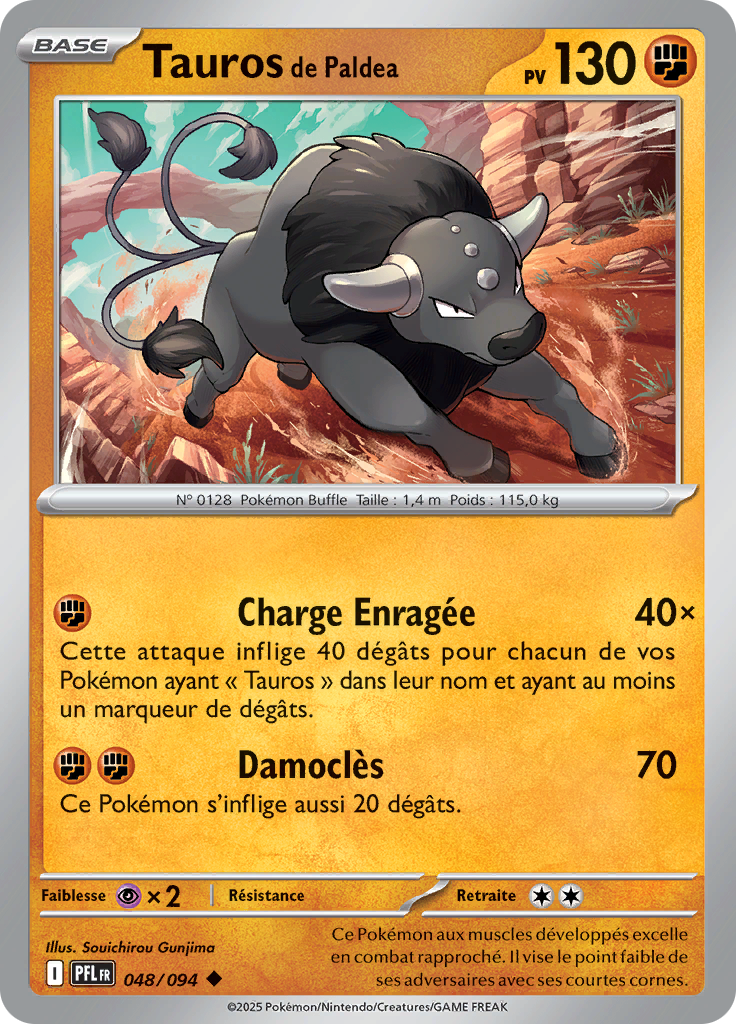 Tauros de Paldea (Reverse Holo)