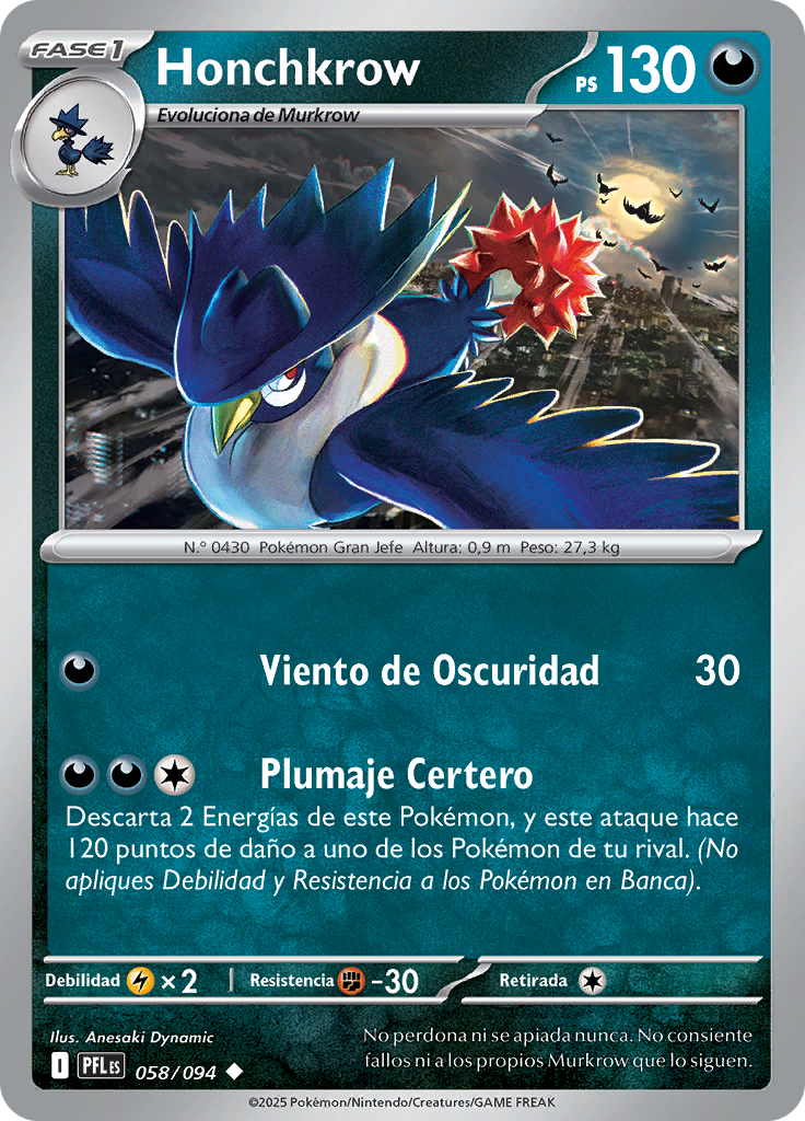 Honchkrow (Reverse Holo)