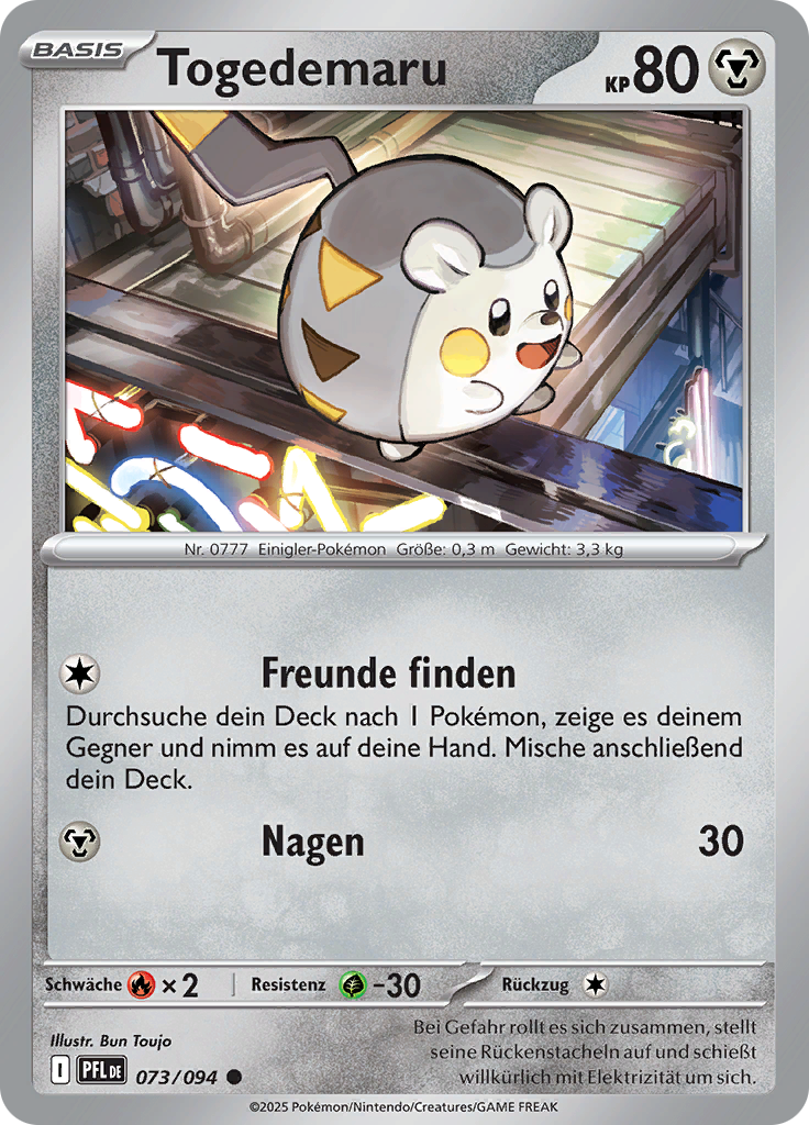 Togedemaru (Reverse Holo)