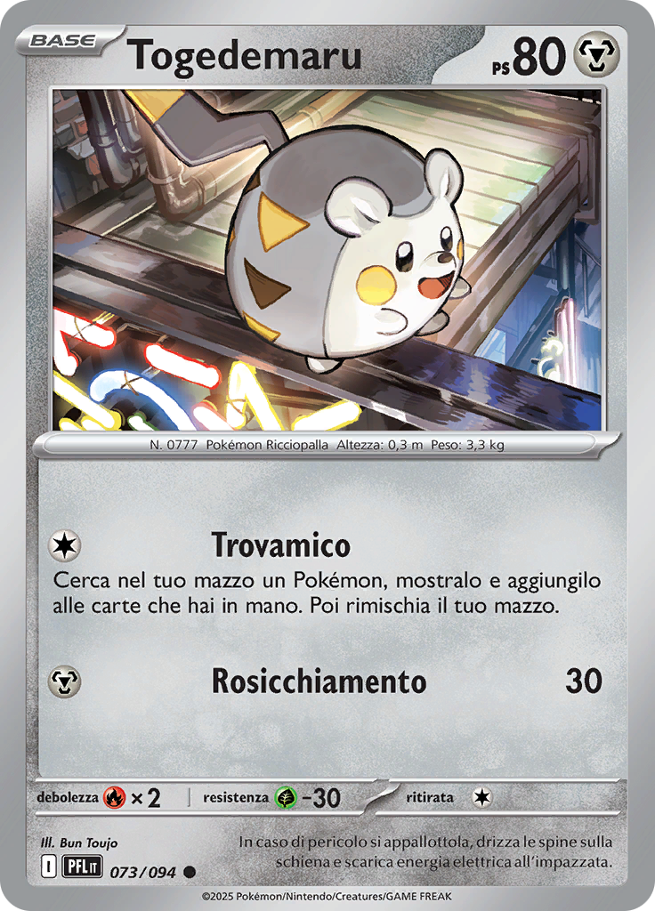 Togedemaru (Reverse Holo)