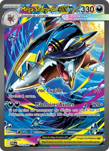 Méga-Sharpedo-ex — Flammes Fantasmagoriques