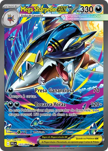 Mega Sharpedo ex — Fogo Fantasmagórico