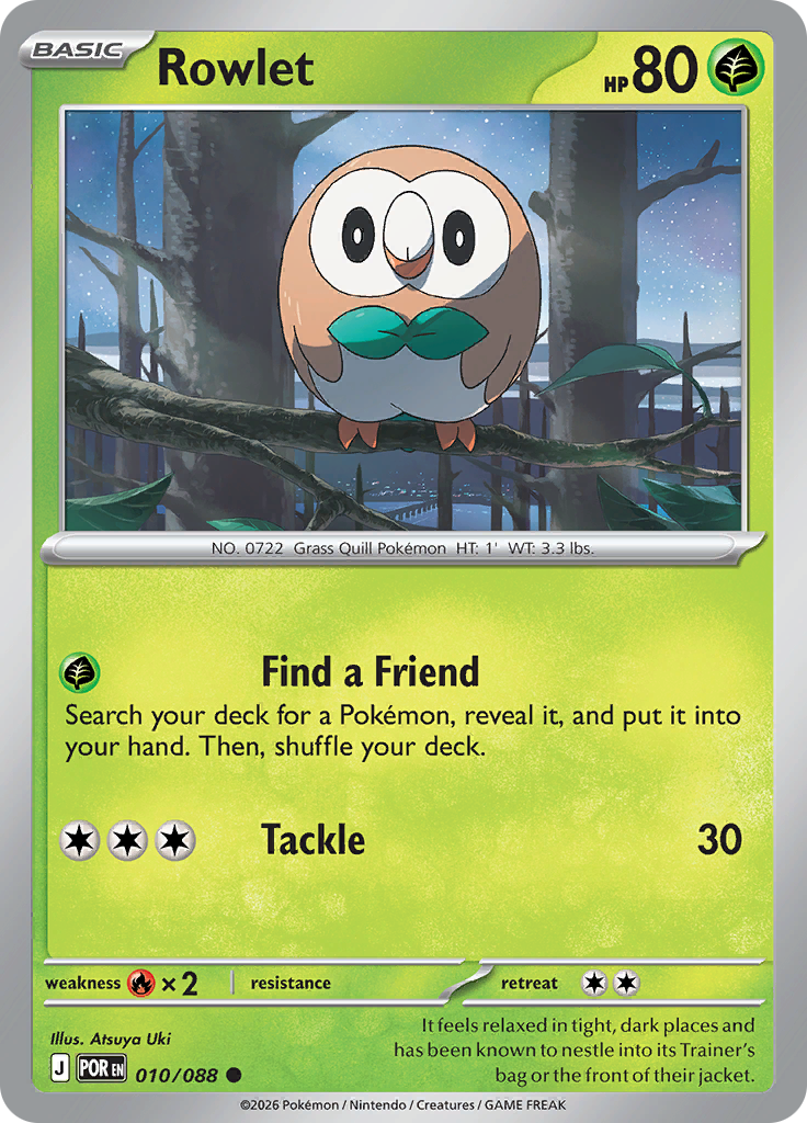 Rowlet (Reverse Holo)