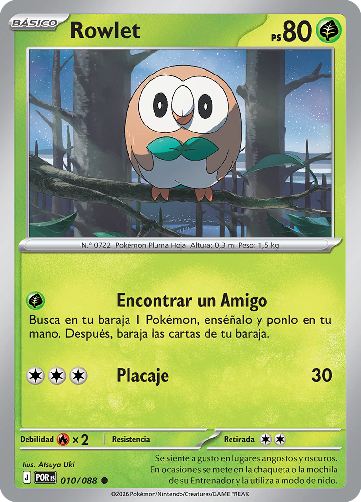 Rowlet (Reverse Holo)