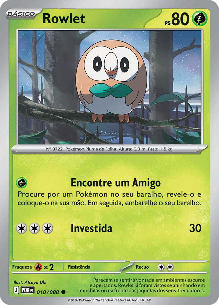 Rowlet (Reverse Holo)