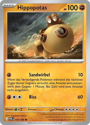 Hippopotas (Reverse Holo)