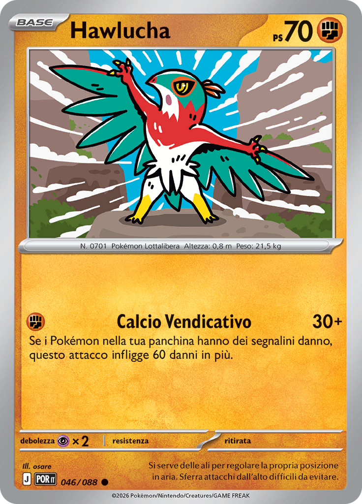Hawlucha (Reverse Holo)
