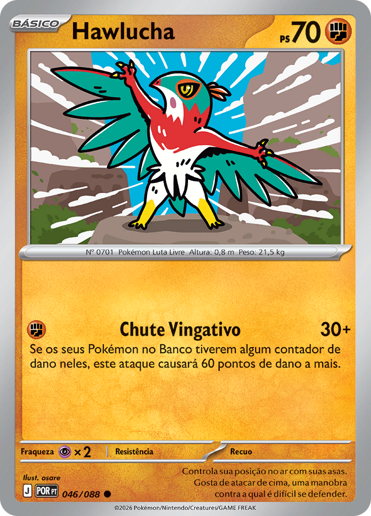 Hawlucha (Reverse Holo)