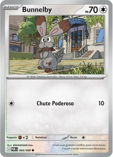 Bunnelby (Reverse Holo)