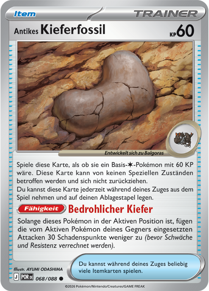 Antikes Kieferfossil (Reverse Holo)