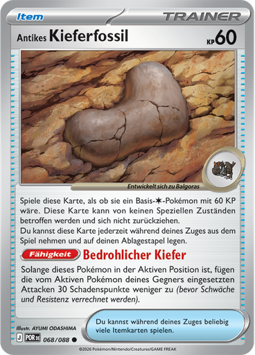 Antikes Kieferfossil (Reverse Holo)