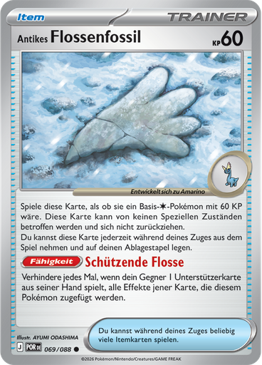 Antikes Flossenfossil